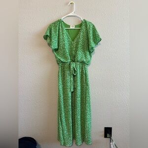Sienna Sky Leafy Green Dress